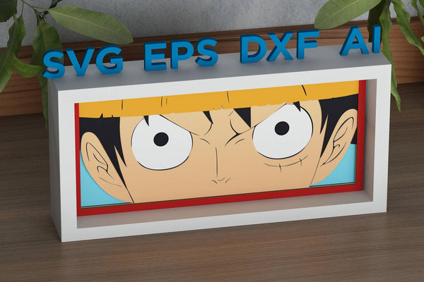 Luffy Eyes Shadow Box. File for cutting