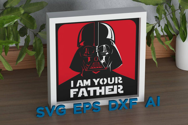 Darth Vader Shadow Box. File for cutting