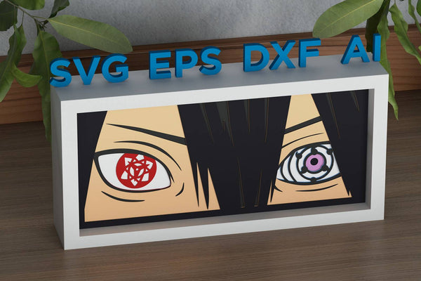 Anime Eyes Shadow Box. File for cutting