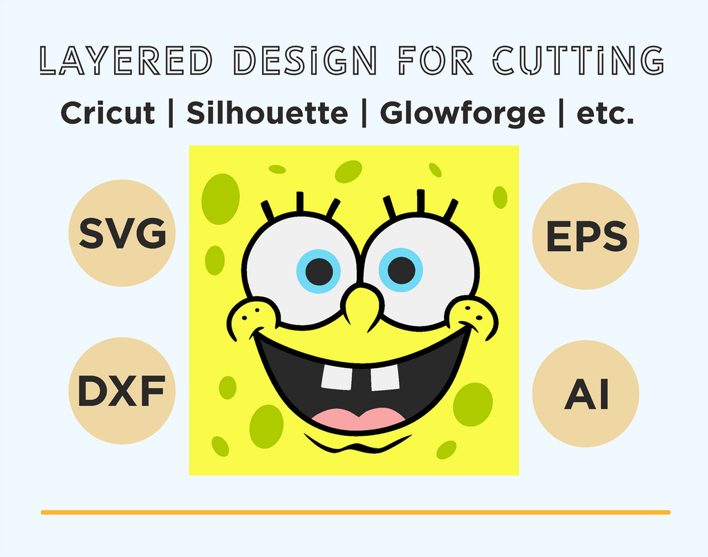 Spongebob Filing Document SpongeBob Shadow Box. File for cutting - LaserCraftum