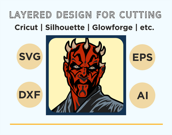 Darth Maul Shadow Box. File for cutting