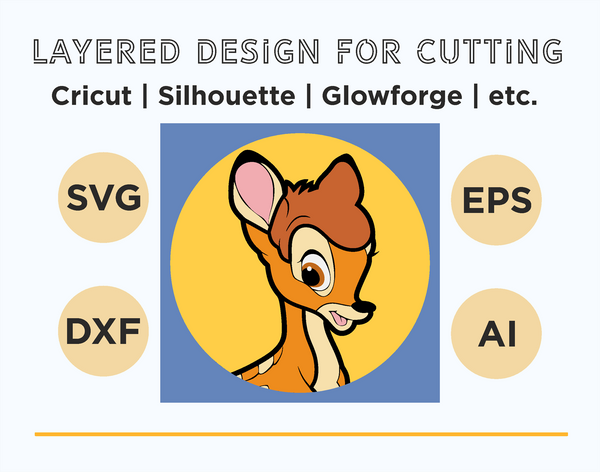 Bambi Shadow Box. File for cutting
