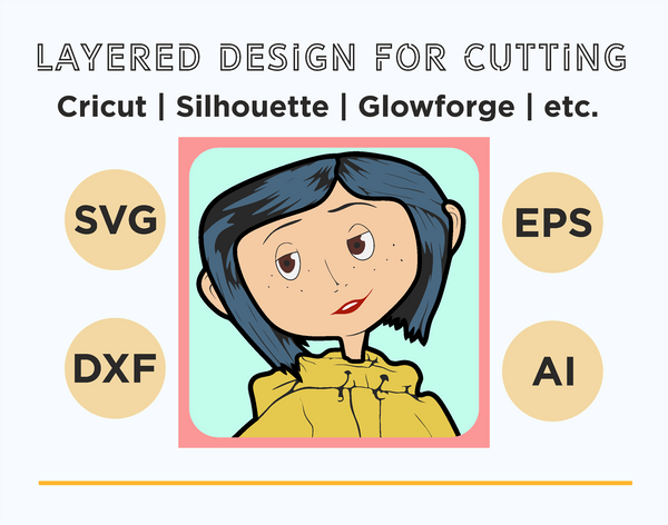 Coraline Shadow Box. File for cutting