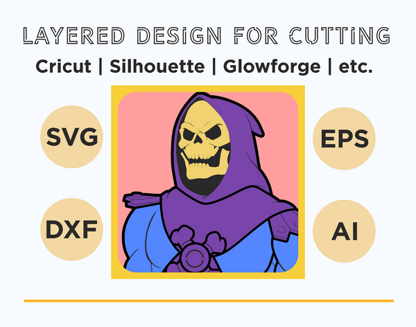 Skeletor Shadow Box. File for cutting