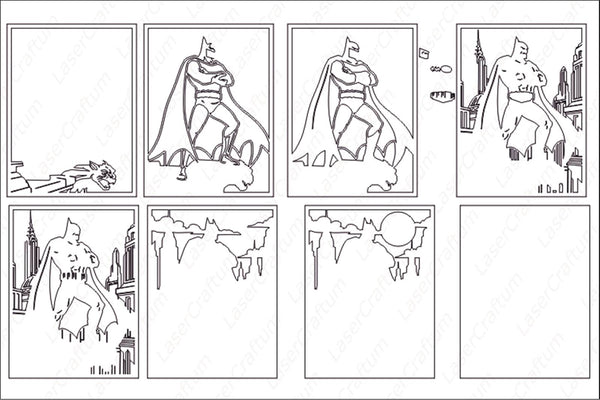 Batman Shadow Box. File for cutting