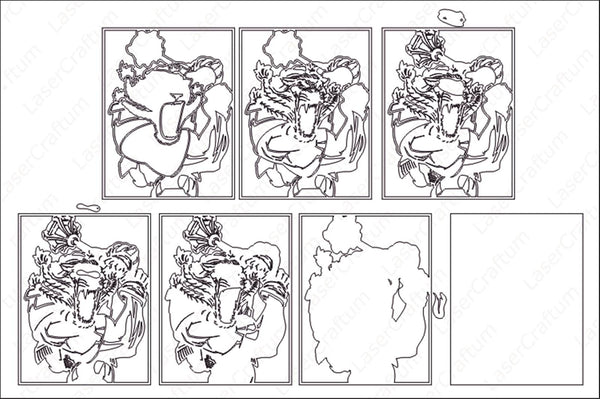 Battle Beast (Invincible) Layered Design for cutting