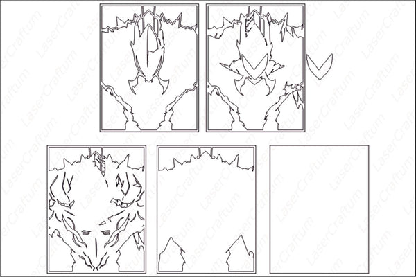 Beru (Solo leveling) Layered Design for cutting