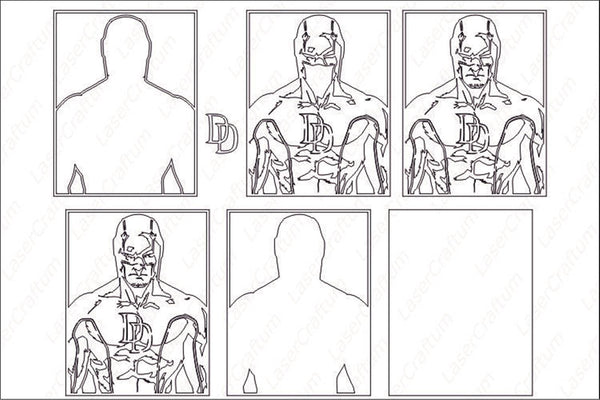 Daredevil Layered Design for cutting