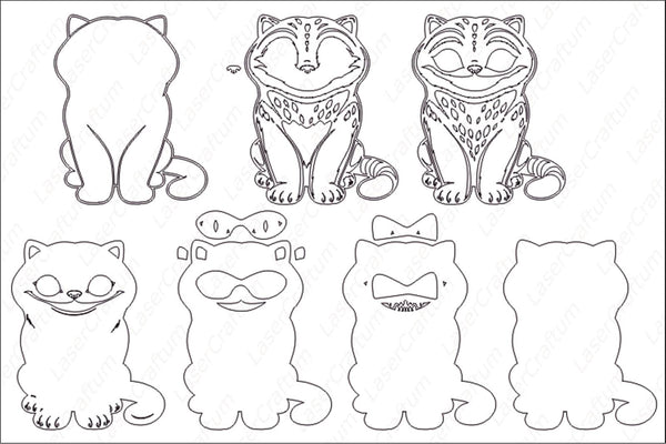 Derpy Cat (K-Pop Demon Hunters) Layered Design for cutting