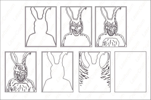 Donnie Darko Bunny Layered Design for cutting