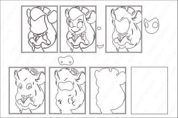 Gadget Hackwrench Layered Design for cutting