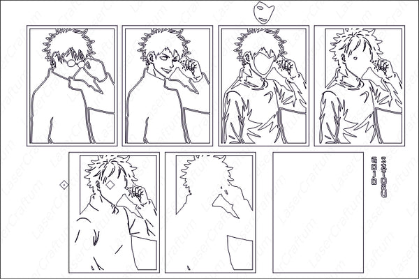 Gojo Satoru Shadow Box. File for cutting