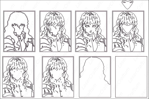 Griffith (Berserk) Layered Design for cutting