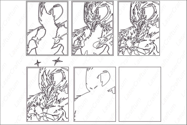 Igris (Solo leveling) Layered Design for cutting