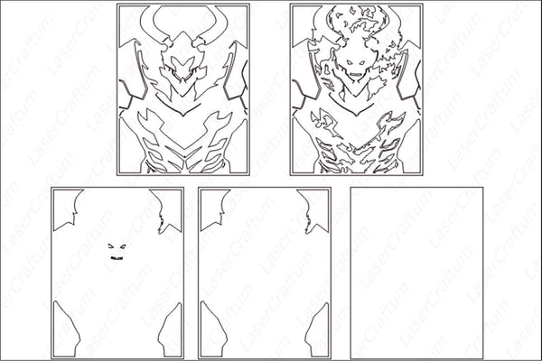 Iron (Solo leveling) Layered Design for cutting