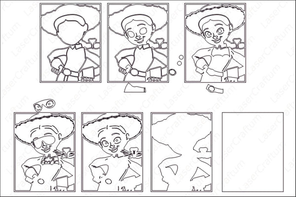 Jessie (Toy Story) Layered Design for cutting