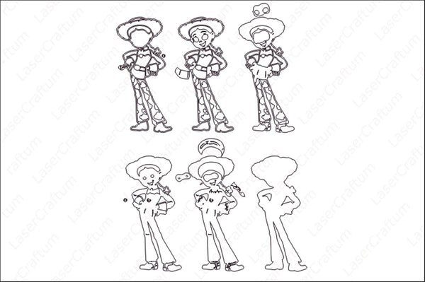 Jessie (Toy Story) Layered Design for cutting
