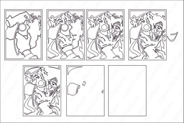 Joker Shadow Box. File for cutting