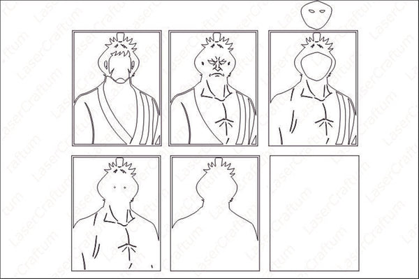Kinemon (One Piece) Layered Design for cutting
