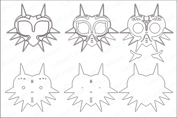 Majora’s Mask (Zelda) Layered Design for cutting