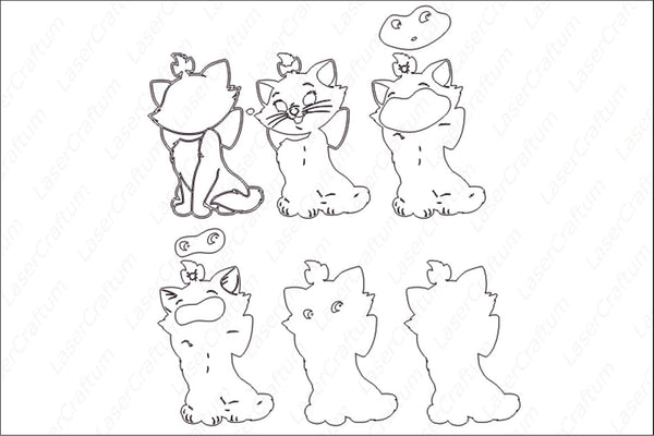 Marie (The Aristocats) Layered Design for cutting