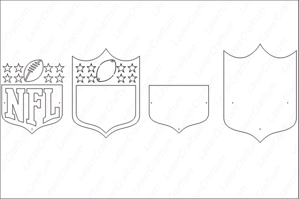 NFL Logo Layered Design for cutting