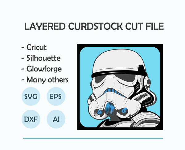 Stormtrooper Shadow Box. File for cutting