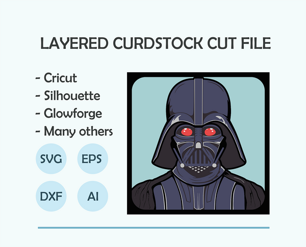 Darth Vader Shadow Box. File for cutting