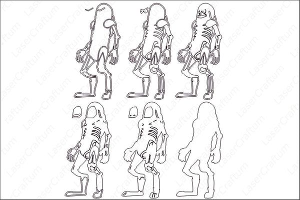 Pickle Rick Layered Design for cutting