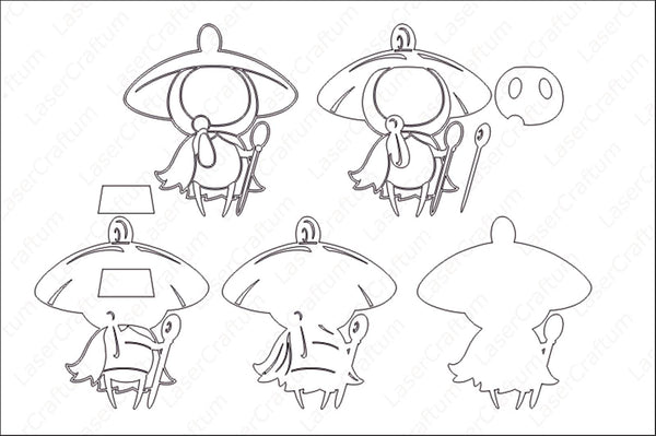 Sherma (Hollow Knight Silksong) Layered Design for cutting