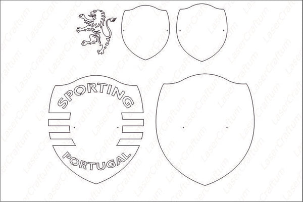 Sporting Logo Layered Design for cutting