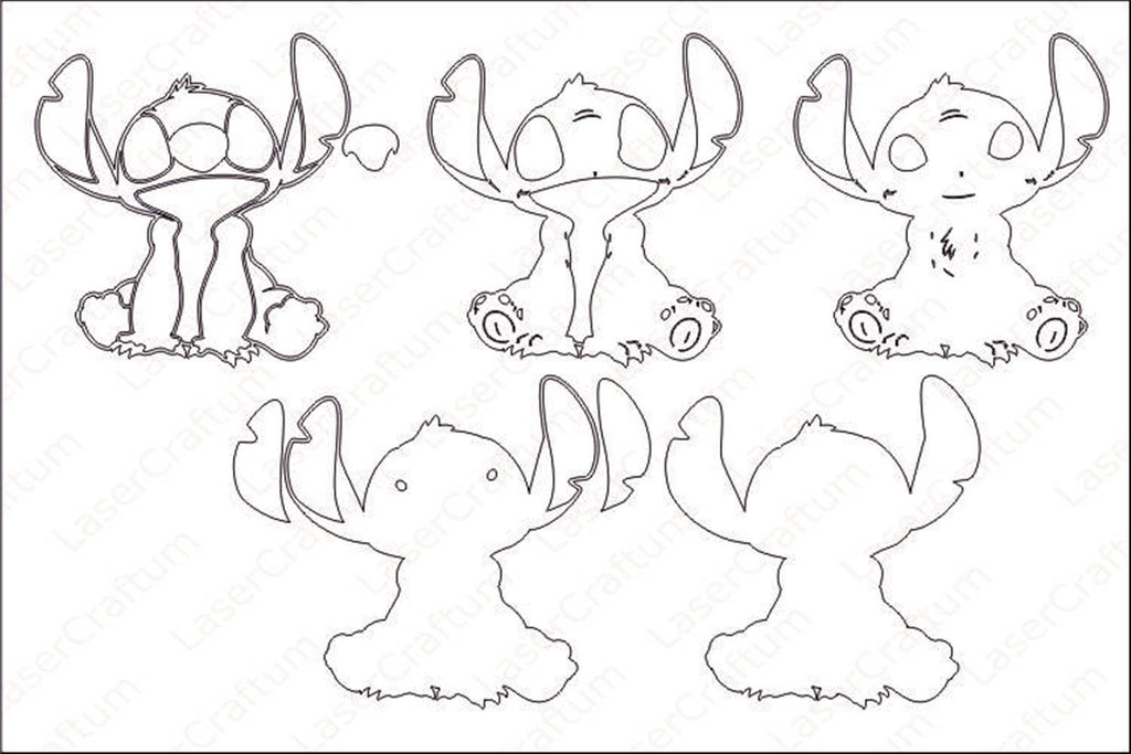 Layout Design Stitch Stitch Layered Design for cutting - LaserCraftum