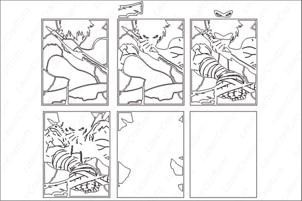 Sung Jin-Woo v2 (Solo Leveling Anime) Layered Design for cutting