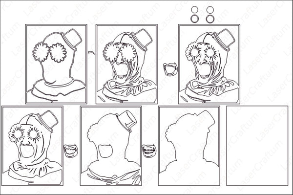 Terrifier v2 Layered Design for cutting