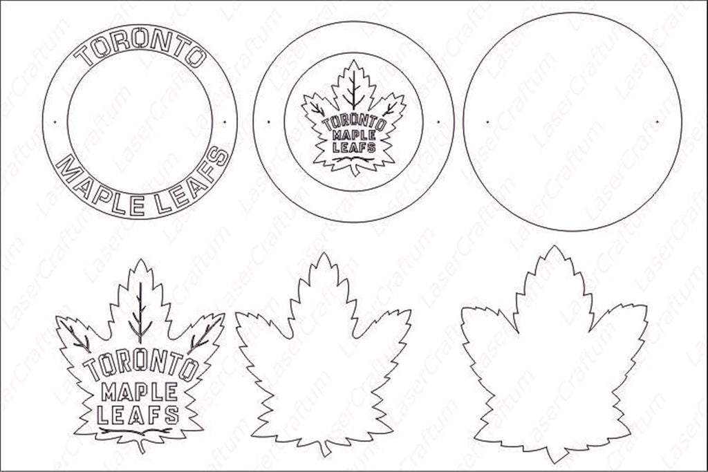 Toronto Maple Leafs Layered Design for cutting - LaserCraftum toronto-maple-leafs-layered-design-for-cutting-lasercraftum