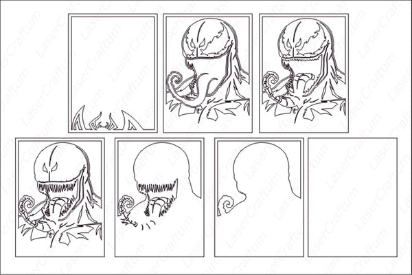 Venom Shadow Box. File for cutting