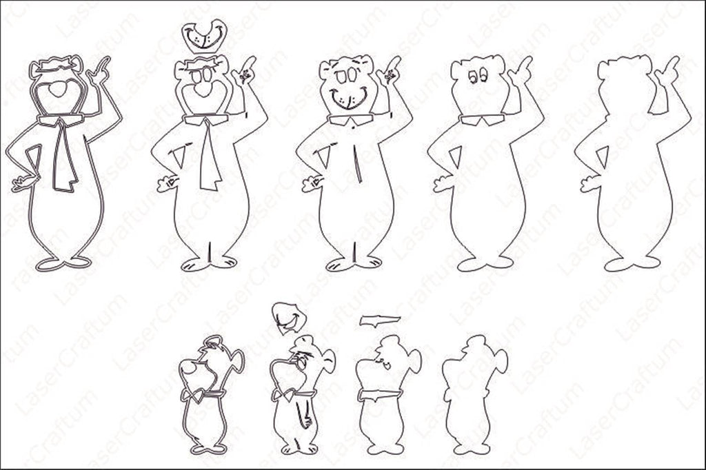 How To Draw Yogi Bear Step By Step