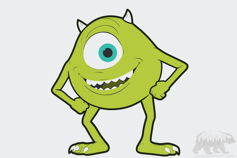 Mike Wazowski (Monsters University) Layered Design for cutting