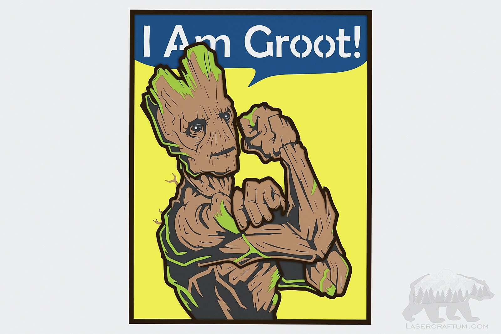 Groot Poster Layered Design for cutting