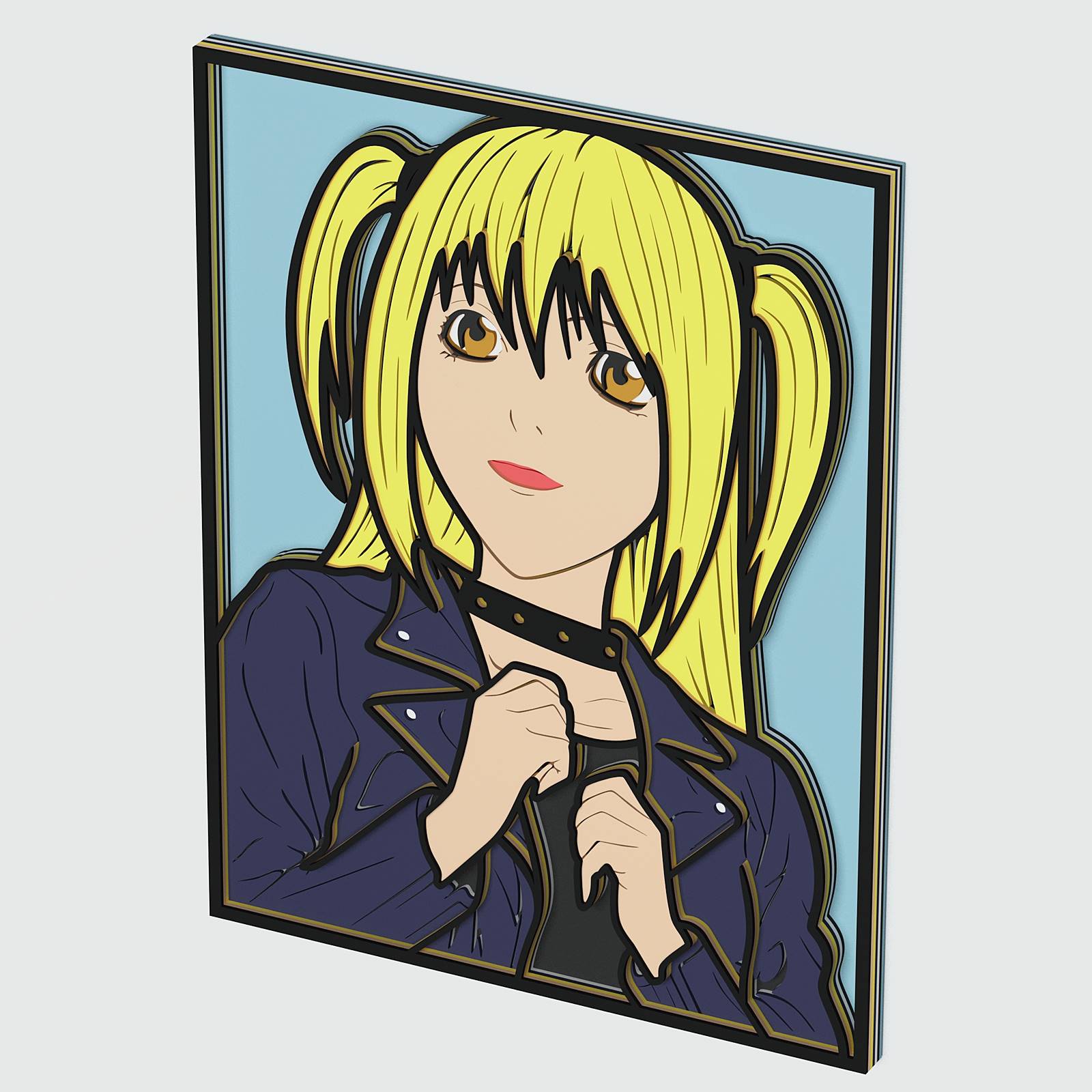 Misa (Death Note) Layered Design for cutting - LaserCraftum