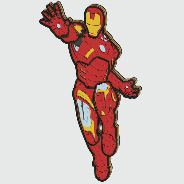 Iron Man v3 Layered Design for cutting