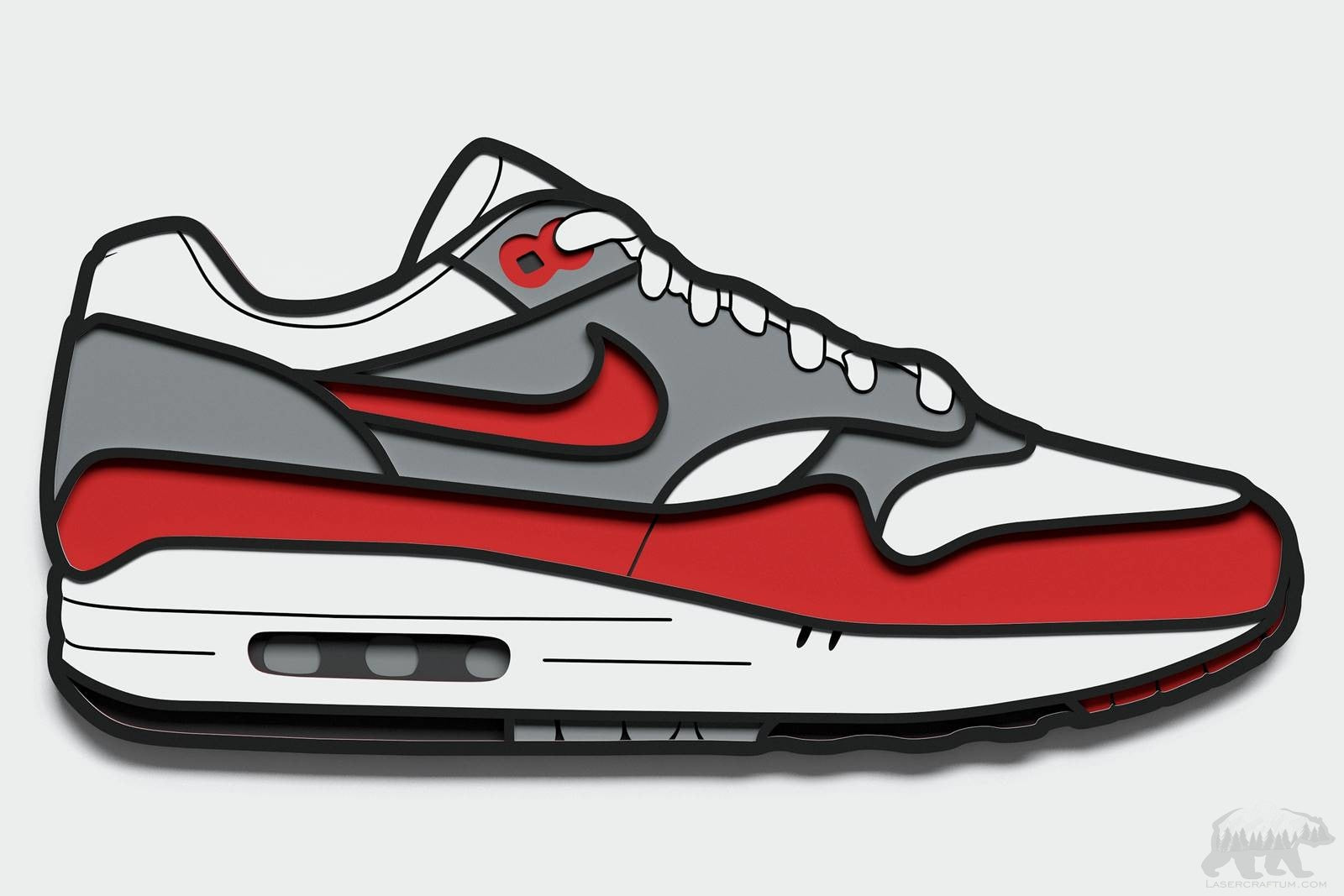 Air Max Layered Design for cutting