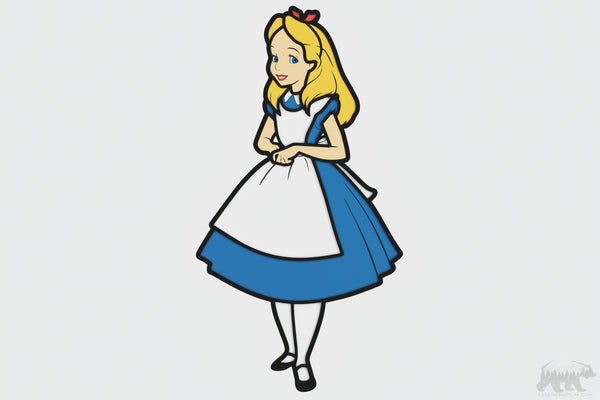 Alice in Wonderland Layered Design for cutting