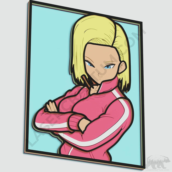 Android 18 Layered Design for cutting