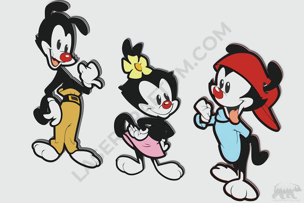 Animaniacs Layered Design for cutting