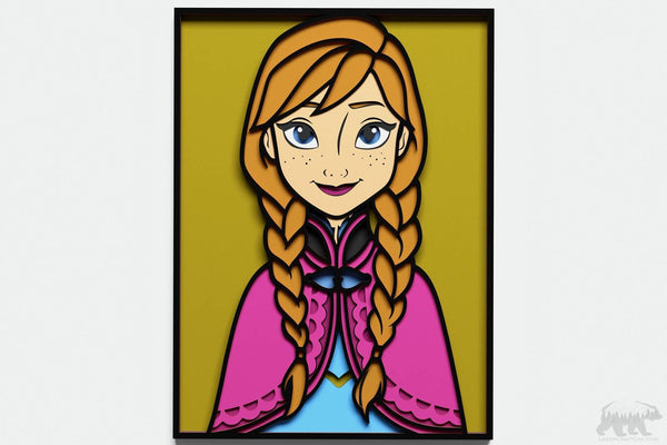 Anna of Arendelle Layered Design for cutting