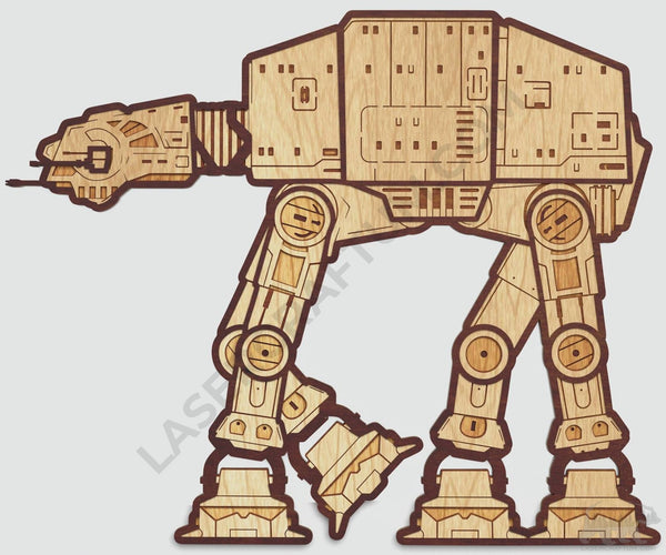 AT-AT Layered Design for cutting