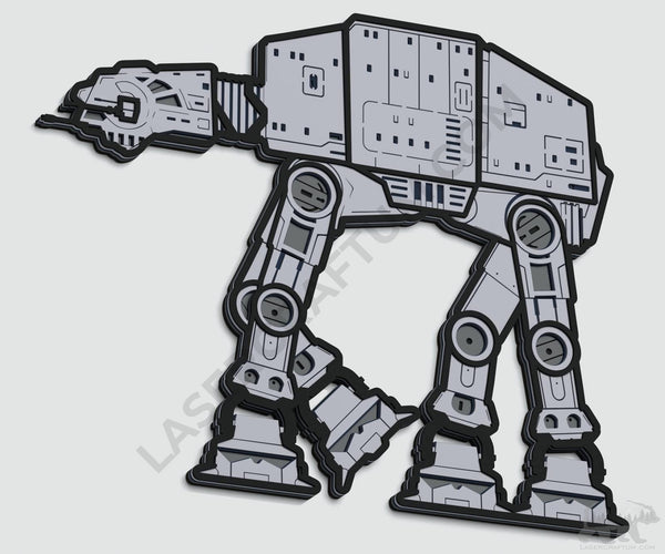 AT-AT Layered Design for cutting