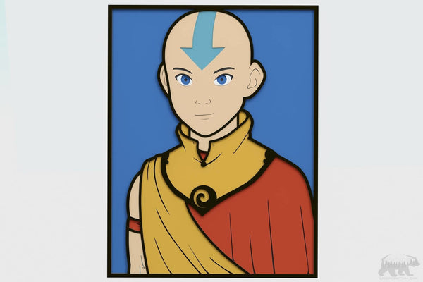 Avatar Aang Layered Design for cutting