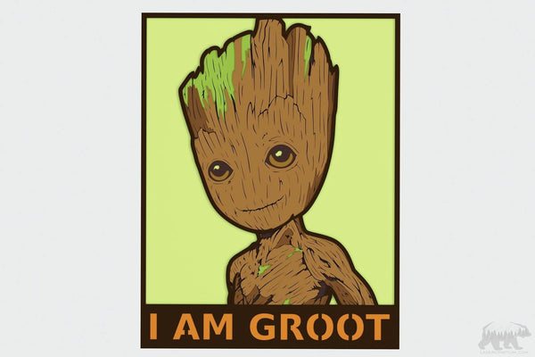 Baby Groot Layered Design for cutting